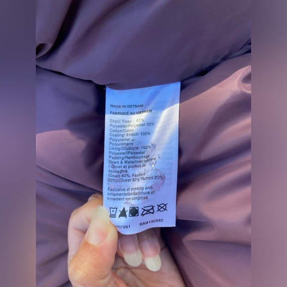 Woods Puffer Jacket Women’s XL in Huckleberry color w/ hood & Removable faux fur - Picture 8 of 16